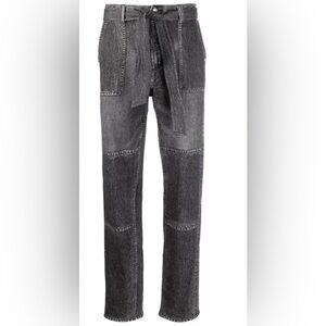 rag & bone Miramar Mia Jeans Sweatpants Size XS Black Magic